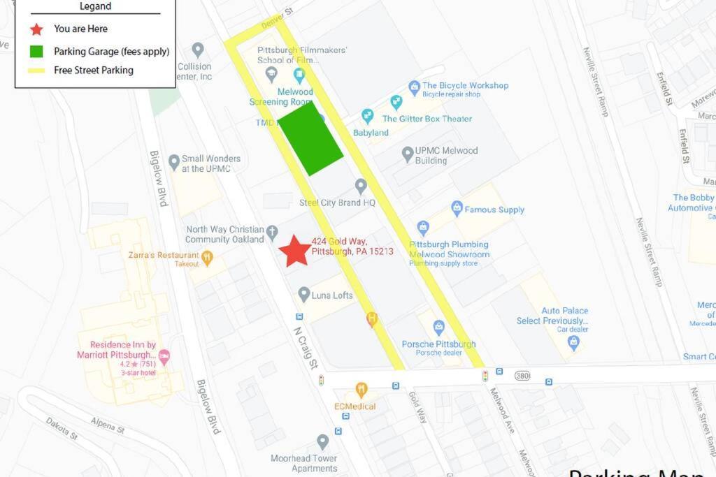 פיטסבורג 3E-Spacious Close To Pitt/Cmu/Carlow, Sleeps 4 מראה חיצוני תמונה